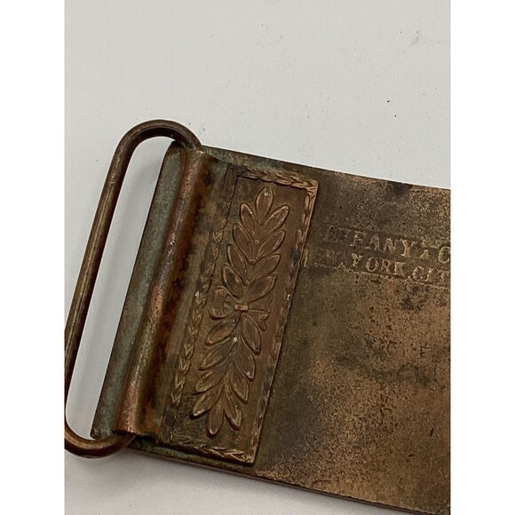 Vintage Colt Revolvers  Tiffany & Co. Brass Bronze Belt Buckle London England - Picture 4 of 5